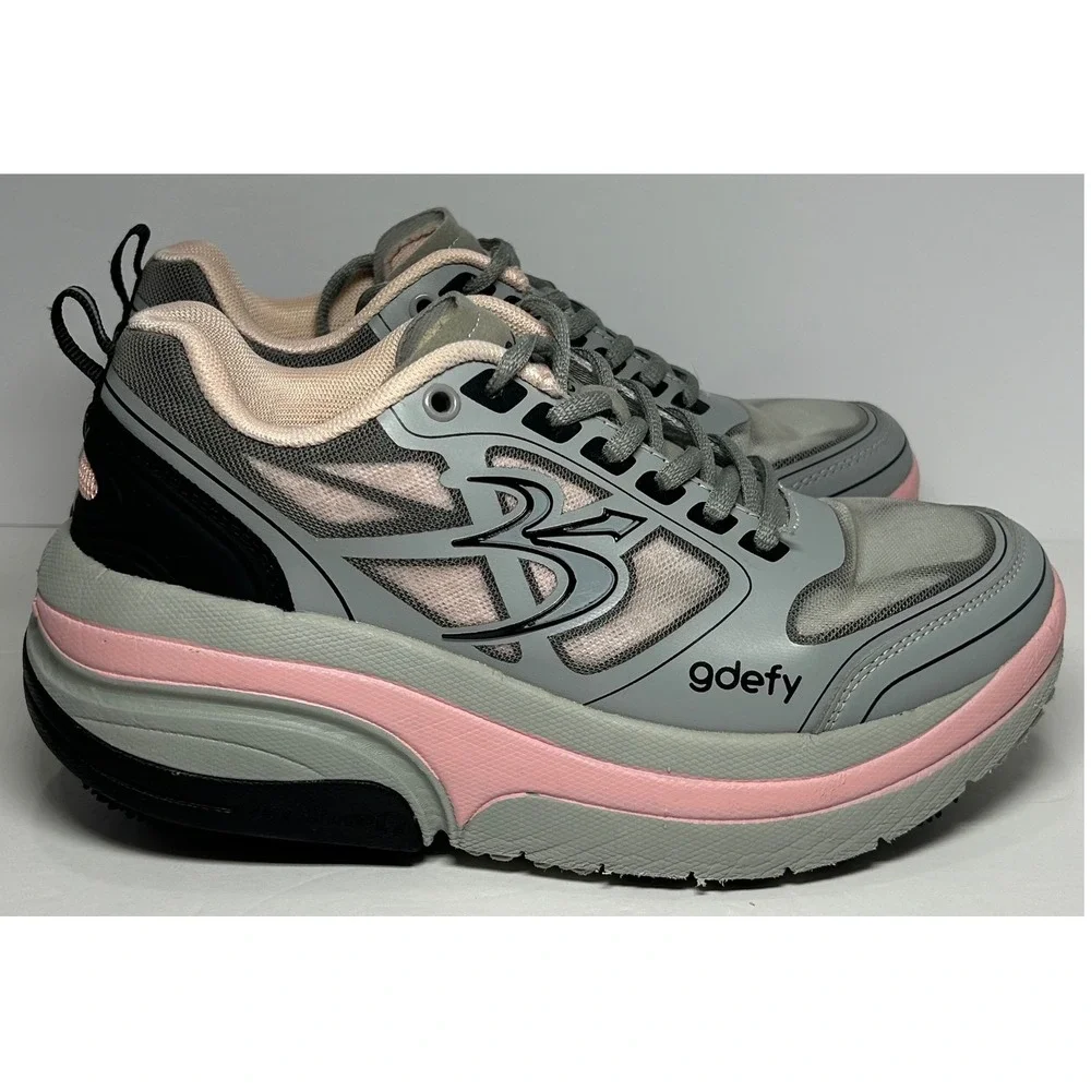 Gdefy TB9022FGP-M Women's Athletic Walking Shoes Gray‎ Pink VersoShock Size 6.5